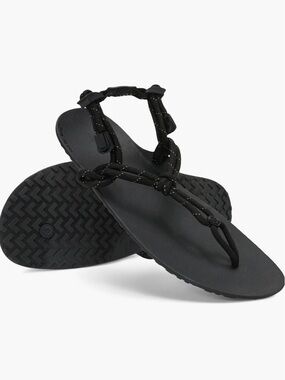 Xero Shoes Genesis Rope Style Barefoot Comfy Black Sandals Casual Summer Thongs